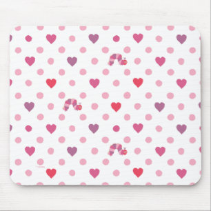 Eric Carle Valentine Heart Polka Dot Mönster Musmatta