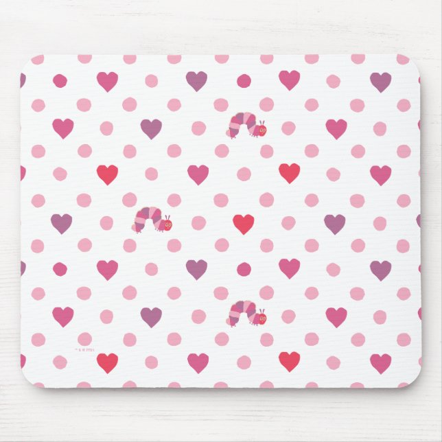 Eric Carle | Valentine Heart Polka Dot Mönster Musmatta (Framsidan)