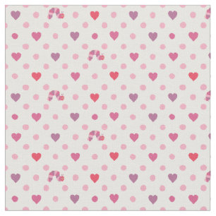 Eric Carle Valentine Heart Polka Dot Mönster Tyg