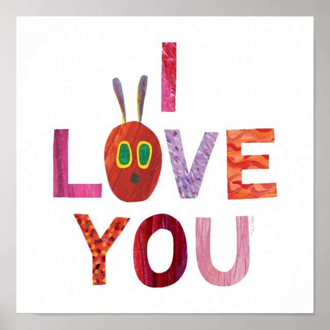 Eric Carle | Vattenpelare I Kärlek You Poster (Framsidan)