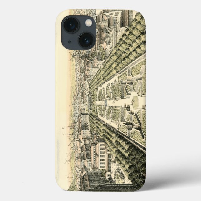 Eric Dahlbergh:s flygvy över Formal Garden (Baksida)