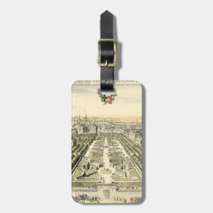 Eric Dahlbergh:s flygvy över Formal Garden Bagagebricka