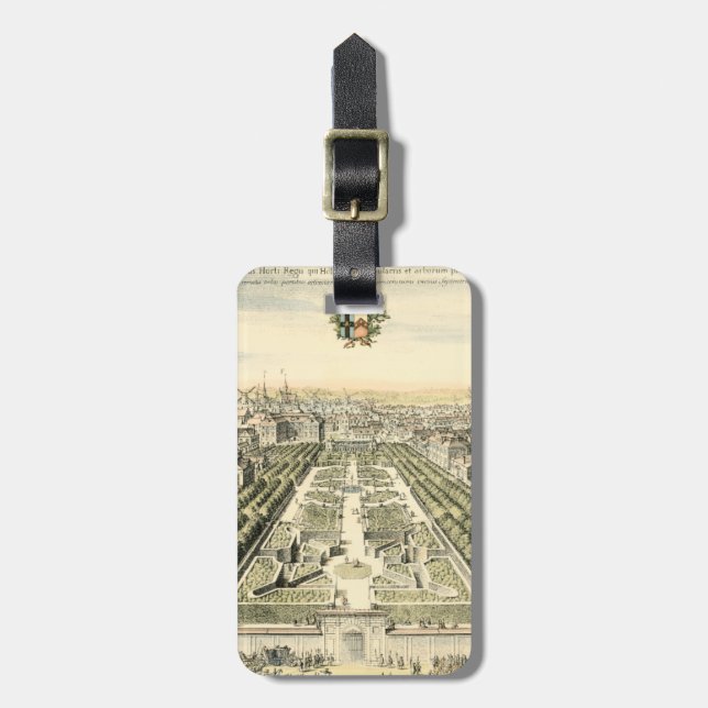 Eric Dahlbergh:s flygvy över Formal Garden Bagagebricka (Vertikal Framsida)