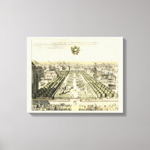 Eric Dahlbergh:s flygvy över Formal Garden Canvastryck
