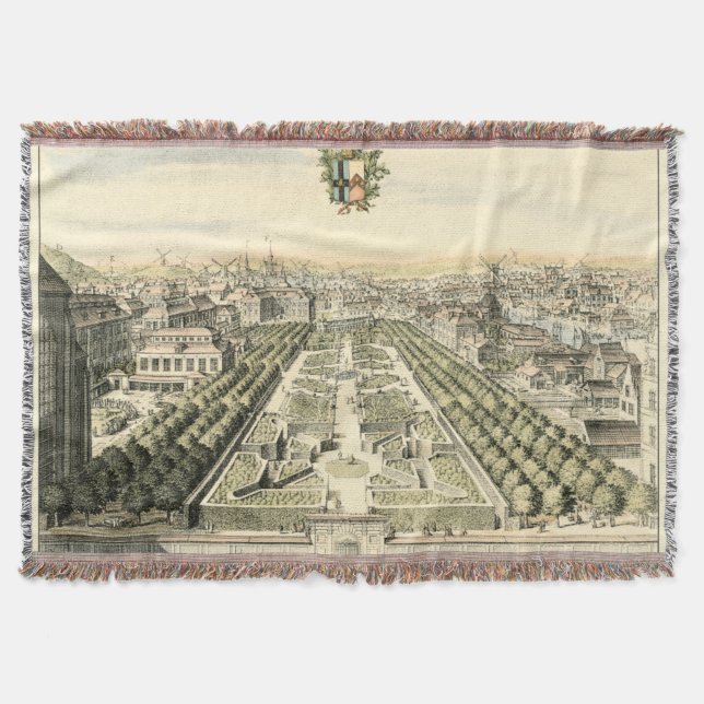 Eric Dahlbergh:s flygvy över Formal Garden Filt (Framsidan)