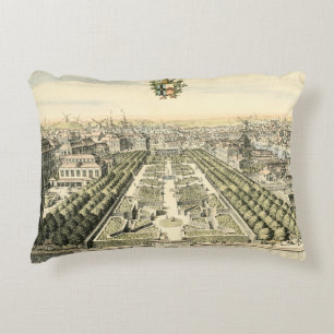 Eric Dahlbergh:s flygvy över Formal Garden Prydnadskudde