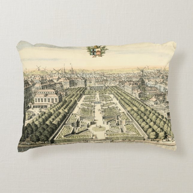 Eric Dahlbergh:s flygvy över Formal Garden Prydnadskudde (Framsidan)