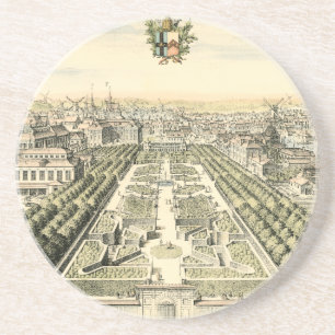 Eric Dahlbergh:s flygvy över Formal Garden Underlägg Sandsten