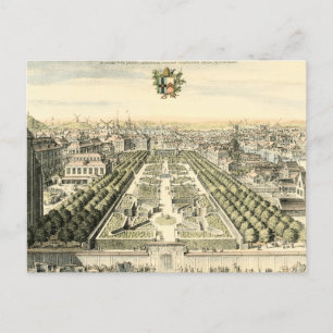 Eric Dahlbergh:s flygvy över Formal Garden Vykort
