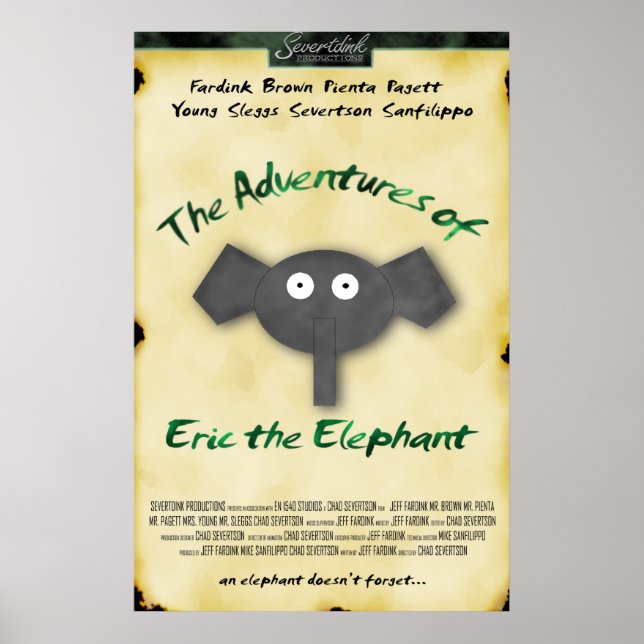 Eric Elephant Movie Poster (Framsidan)