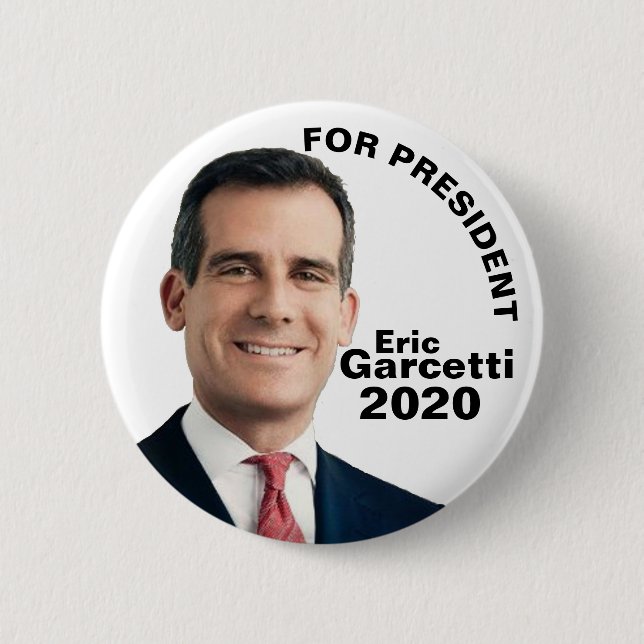 Eric Garcetti för presidenten 2020 Knapp (Framsida)