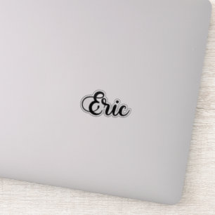 Eric Namn - handskriven calligrafi Klistermärken