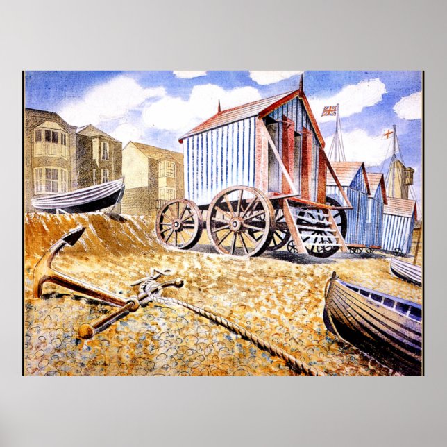 Eric Ravilious - Adelburgh Poster (Framsidan)