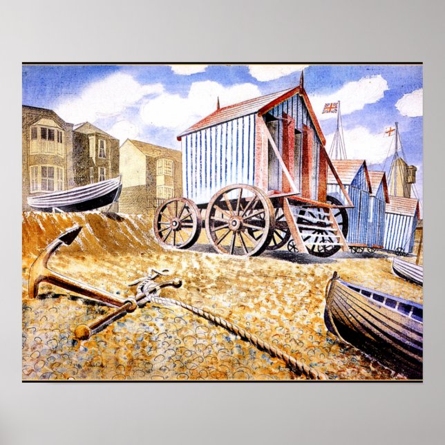 Eric Ravilious - Adelburgh Poster (Framsidan)