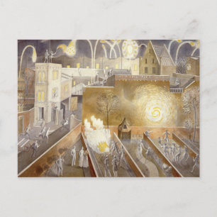 Eric Ravilious art, 5 november Vykort