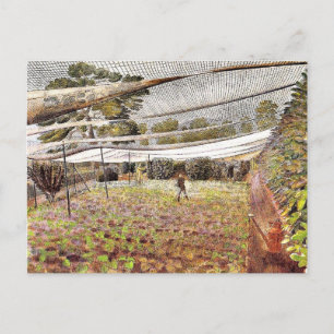Eric Ravilious art, jordgubbsnetterna Vykort