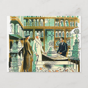 Eric Ravilious art, The Bröllop Shop Vykort
