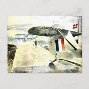Eric Ravilious art, Walrus Aircraft på slipway Vykort
