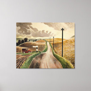Eric Ravilious art, Wiltshire Ligcape Canvastryck