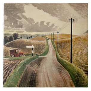 Eric Ravilious art, Wiltshire Ligcape Kakelplatta