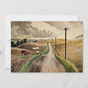 Eric Ravilious art, Wiltshire Ligcape Kort