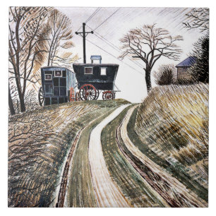Eric Ravilious - Caravans Kakelplatta