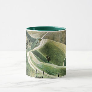 Eric Ravilious - Chalk Väg, berömd teckning Mugg