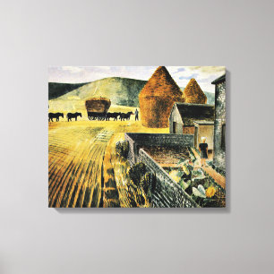 Eric Ravilious - Furlongs, bra konsmålning Canvastryck