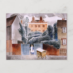 Eric Ravilious-grafik, Castle Hedingham, Essex Vykort