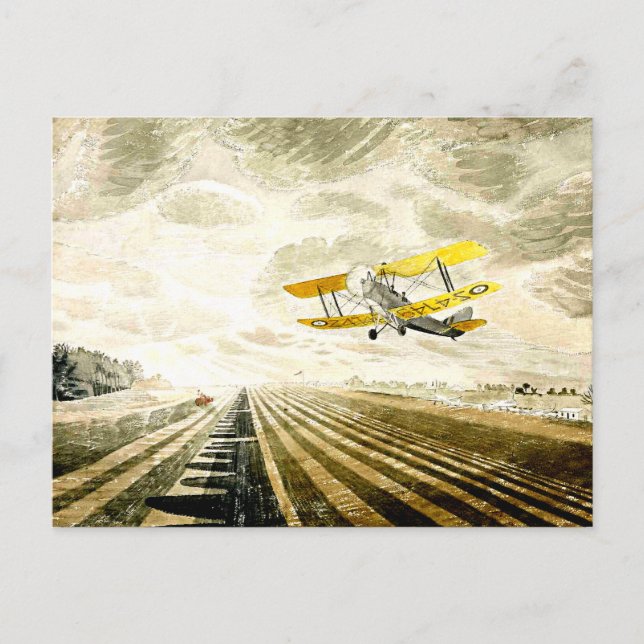 Eric Ravilious-grafik, Tiger Moth Vykort (Framsida)