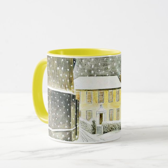 Eric Ravilious - Hallstead Road i Snö, Mugg (Framsida vänster)