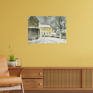 Eric Ravilious - Hallstead Road i snö, Poster