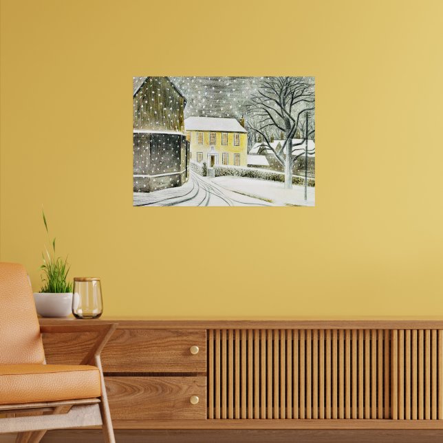 Eric Ravilious - Hallstead Road i snö,  Poster (Vardagsrum 2)