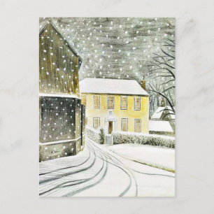 Eric Ravilious - Hallstead Road i snö, Vykort