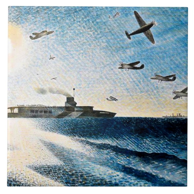 Eric Ravilious - HMS Glorious i Arktis Kakelplatta (Framsidan)