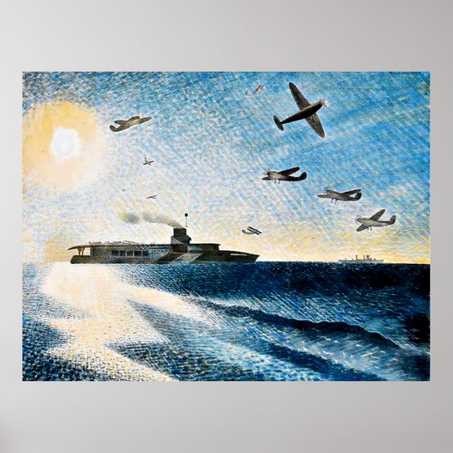 Eric Ravilious - HMS Glorious i Arktis Poster (Framsidan)