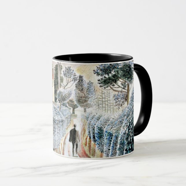 Eric Ravilious konst, Blöt eftermiddag, Mugg (Framsida höger)