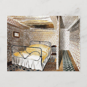 Eric Ravilious konst, lantgårdssängsrum Vykort