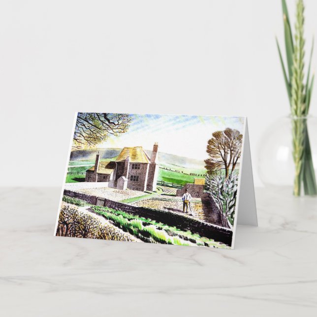 Eric Ravilious konst, Shepherd's Cottage Kort (Framsida)