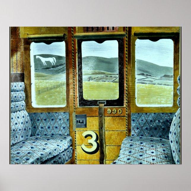 Eric Ravilious konst, Tåglandskap, Poster (Framsidan)