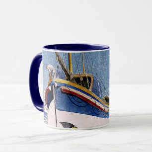Eric Ravilious - Livbåt. Mugg