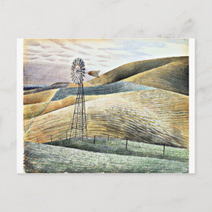 Eric Ravilious målning, Kvarn Vykort