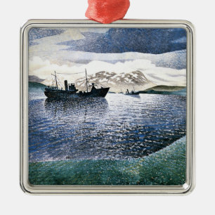 Eric Ravilious - Norge, magisk realism, Julgransprydnad Metall