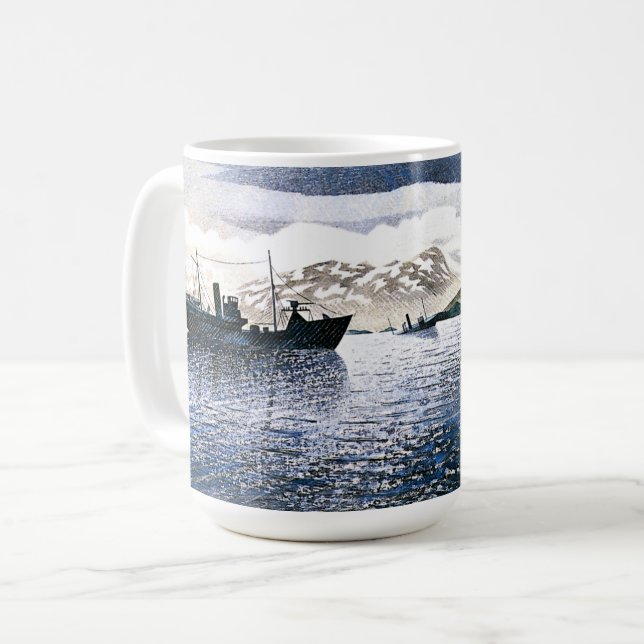 Eric Ravilious - Norge, magisk realism Kaffemugg (Framsida vänster)