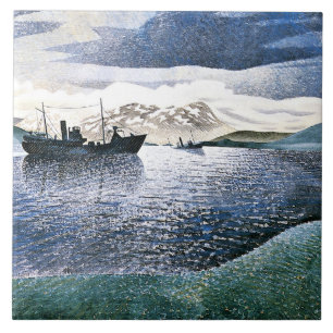 Eric Ravilious - Norge, magisk realism Kakelplatta
