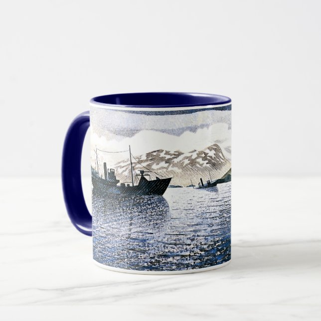 Eric Ravilious - Norge, magisk realism, Mugg (Framsida vänster)