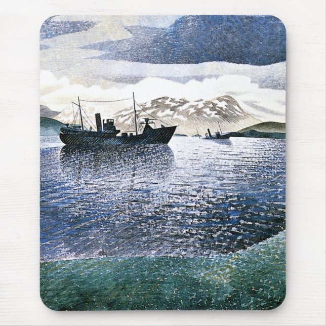 Eric Ravilious - Norge, magisk realism Musmatta (Framsidan)