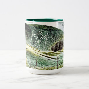 Eric Ravilious - The Wilmington Giant, Två-Tonad Mugg