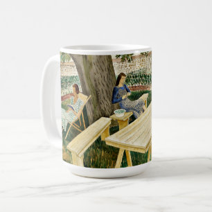 Eric Ravilious - Två kvinnor i en Garden. Kaffemugg
