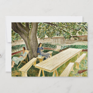 Eric Ravilious - Två kvinnor i en Garden. Kort
